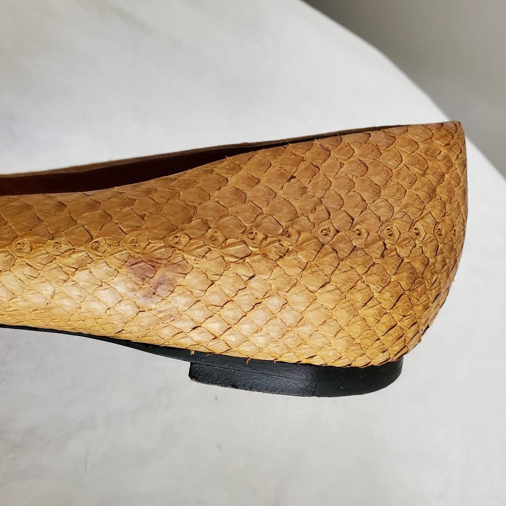 Authentic Bottega Veneta Snakeskin Flats - Picture 7 of 9
